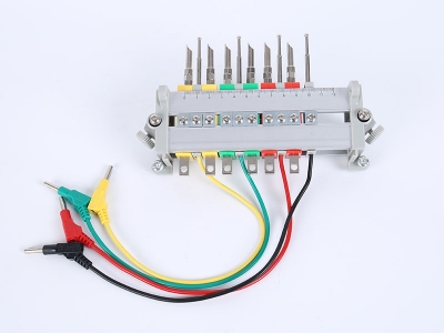 HH2018B三相鋁合金下出線(xiàn)表座帶電壓端子（6滑塊,165孔距，M8螺桿）